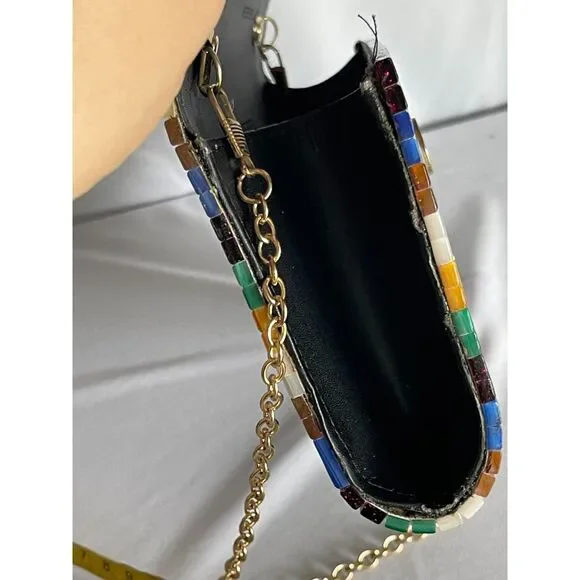 Kurt Geiger Multicolor Striped Clutch - Picture 6 of 11